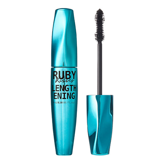 KISS NEW YORK RuKisses Mascara Waterproof Lengthening Mascara, Feathery Soft Full Lashes, Intense Length Smudge-Free Clump-Free (Lengthening