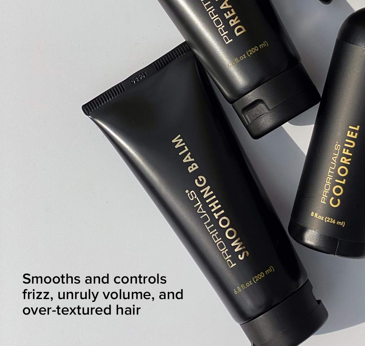Prorituals Smoothing Balm - Unisex, Styling Hair Balm for Frizz Control, Adds Shine & Deep Moisture for Smooth Hair, Vegan, 6.8 fl oz