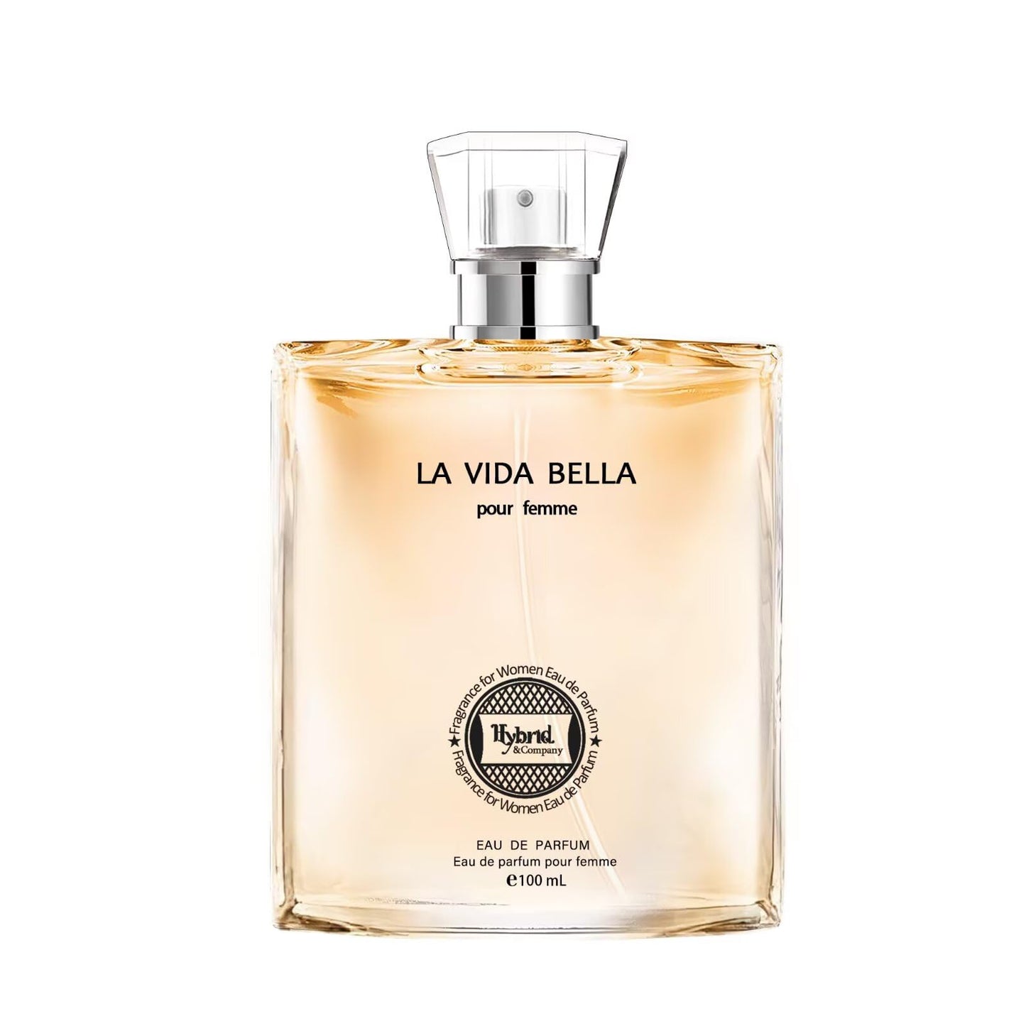 Hybrid & Company La Vida Bella Fragrance for Women Eau De Parfum Natural Spray Elegant Scent, 3.4 Fl Oz