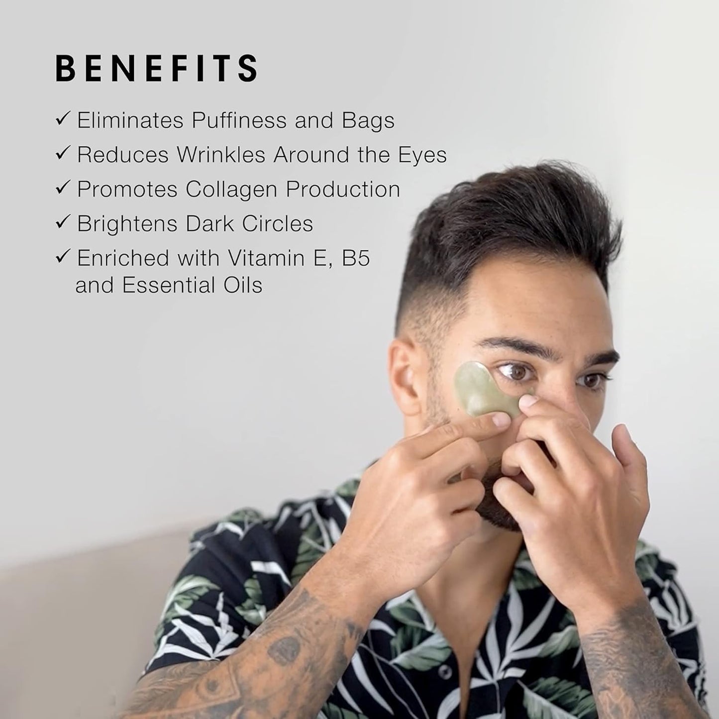 Pacinos Under Eye Gel Patches - Eliminates Puffiness, Smoothes Wrinkles, Brightens Under Eye Darkness - Firms & Tightens Skin with Vitamin E & B5