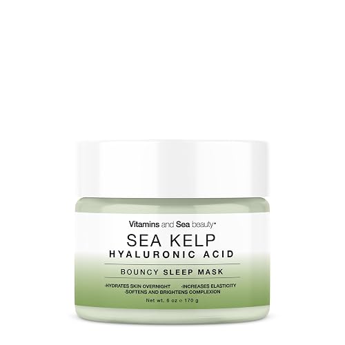 VITAMINS AND SEA BEAUTY Bouncy Sleep Mask with Sea Kelp + Hyaluronic Acid, 6 fl oz