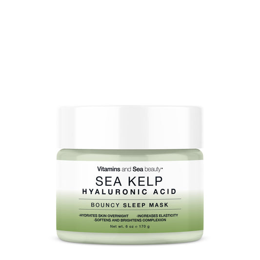 VITAMINS AND SEA BEAUTY Bouncy Sleep Mask with Sea Kelp + Hyaluronic Acid, 6 fl oz