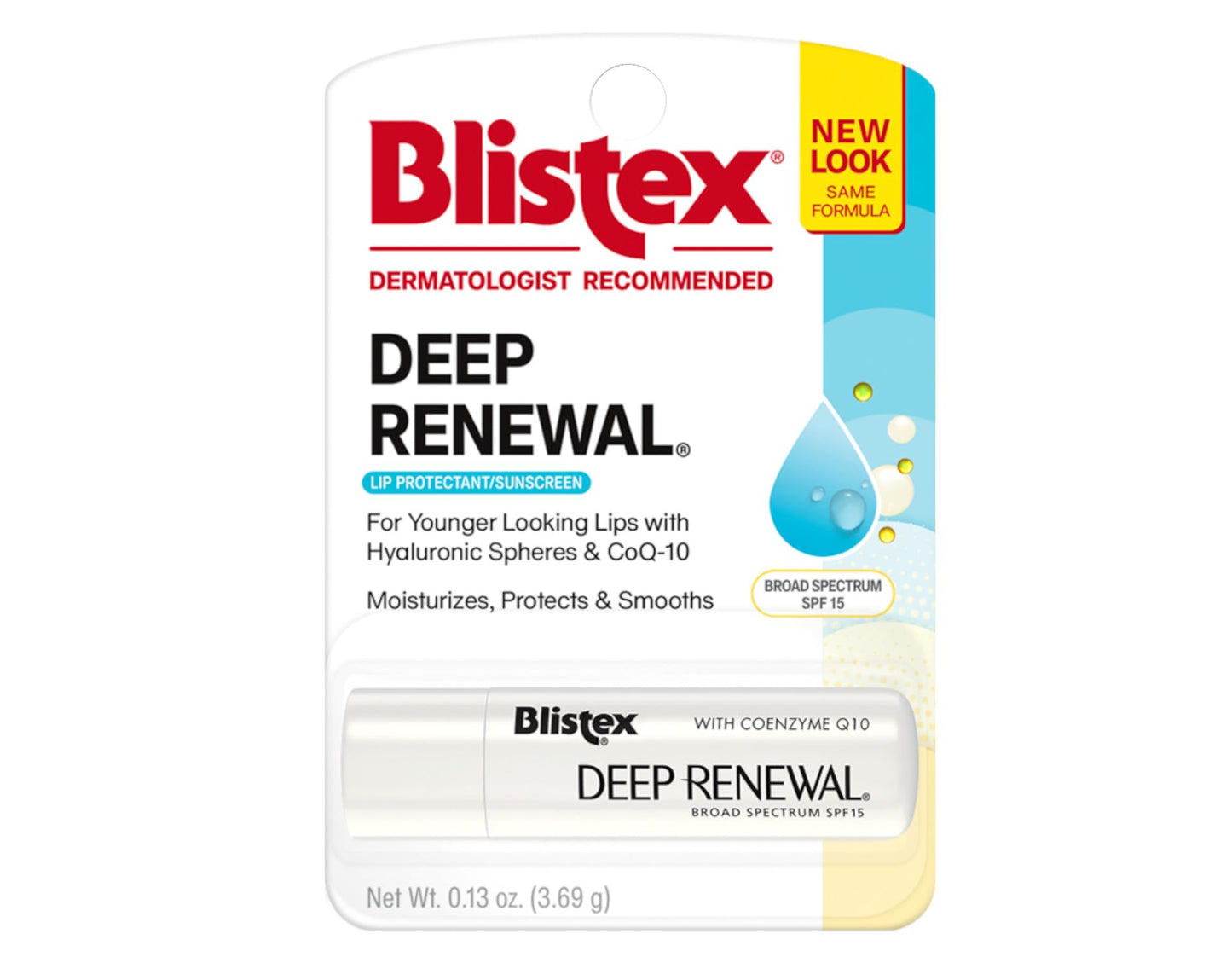 Blistex Deep Renewal Lip Protectant Sunscreen Balm, 0.13 Ounces (3.69g) (Value Pack of 10) Beauty & Personal Care Blistex