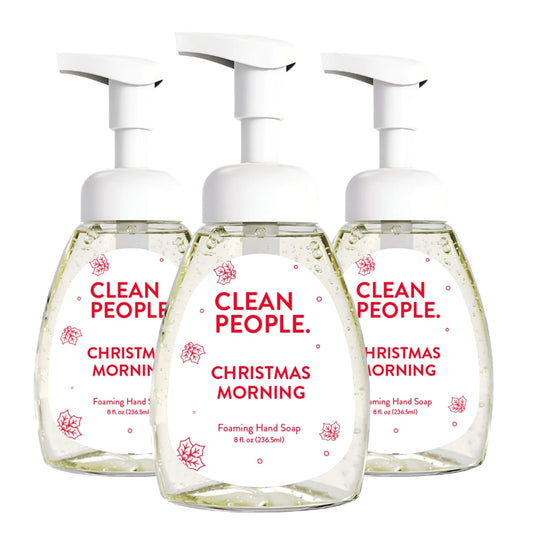 THE CLEAN PEOPLE Christmas Morning Liquid Foaming Hand Soap 8 oz - 3 Pack