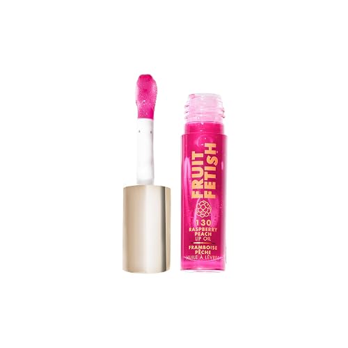 Milani Fruit Fetish Lip Oil, Tinted Lip Gloss & Hydrating Lip Oil Treatment, Moisturizing Non Sticky Clear Shine, High Shine Lip Balm for Dry Lips
