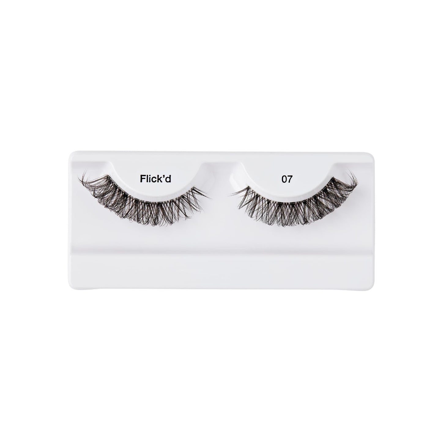 i-ENVY False Lashes Flick'd D-Curl Strip Lashes Volume Bouncy Natural Clear Band Cat Eye Dramatic Trendy Extensions Reusable Eye Lashes (07)