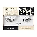 i-ENVY Half Lashes, Edge Fit False Eyelashes Natural Dramatic Look Wispy Cat Eye Clear Band Fluffy Volume Soft Strip Short Half Fake Eyelashes Light