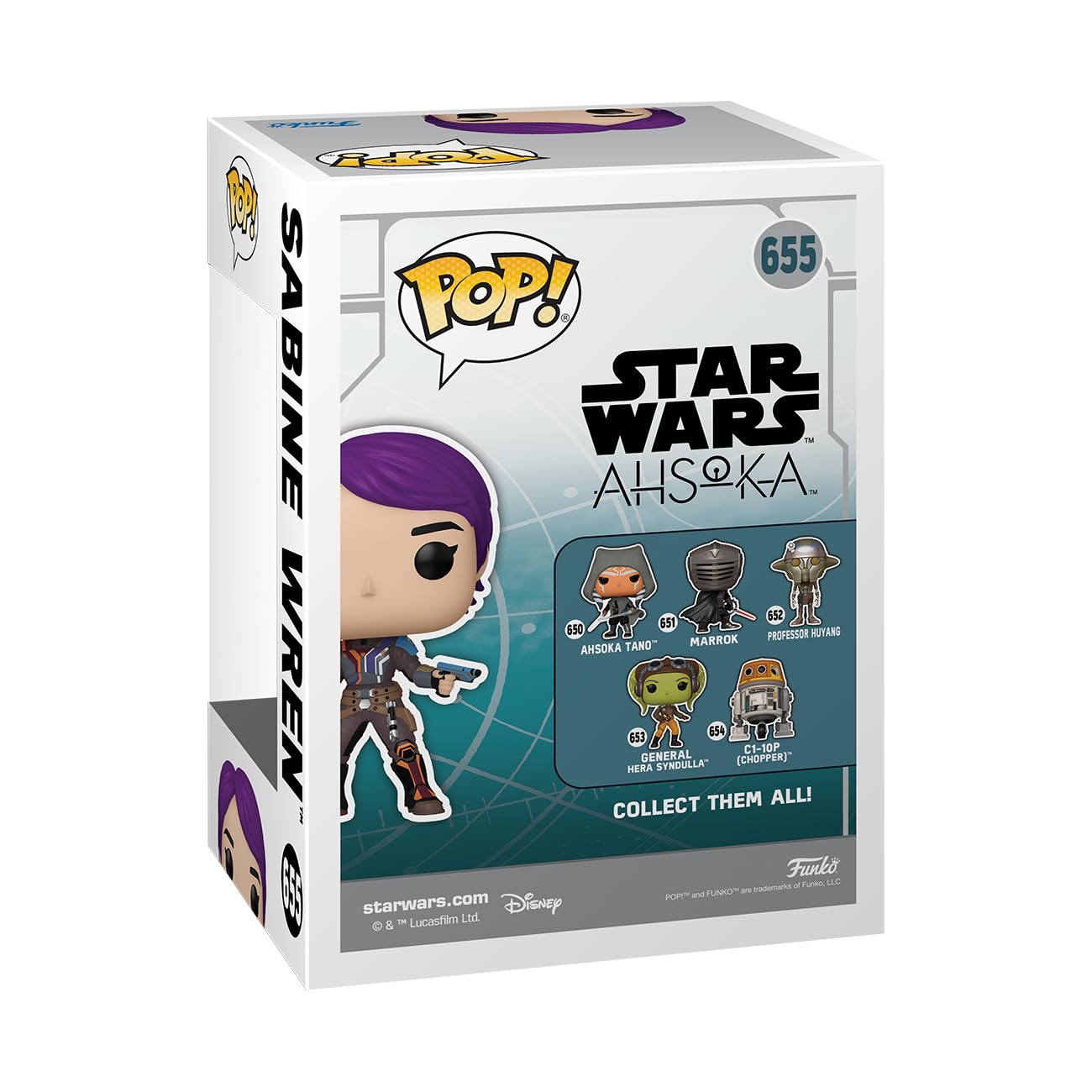 Funko POP! Star Wars: Ahsoka TV - Sabine Wren - Glow in The Dark - Collectable Vinyl Figure - Gift Idea - Official Merchandise - for Kids & Adults…