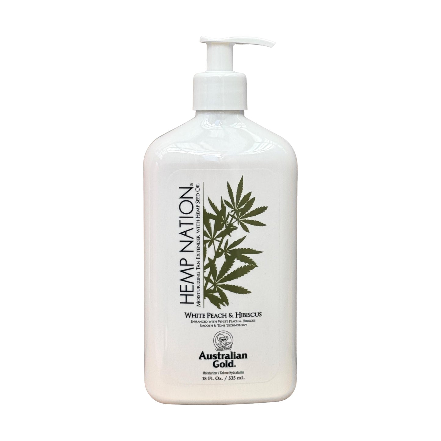 Hemp Nation White Peach Hibiscus Moisturizing Tan Extender 18 oz