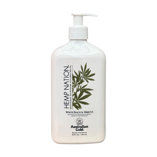 Hemp Nation White Peach Hibiscus Moisturizing Tan Extender 18 oz Beauty & Personal Care Hemp Nation