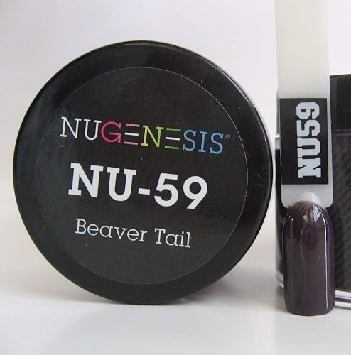NuGenesis Nail Dipping Powder Color 1.5oz/43g Jar - (NU59 BEAVER TAIL) Beauty & Personal Care Nugenesis