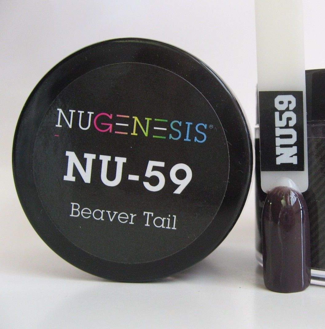 NuGenesis Nail Dipping Powder Color 1.5oz/43g Jar - (NU59 BEAVER TAIL) Beauty & Personal Care Nugenesis