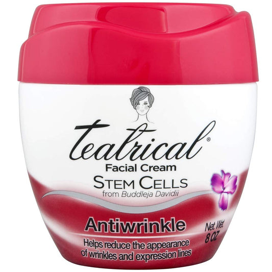 TEATRICAL Anti-Wrinkle Cream with Buddleja Davidii Stem Cells, Floral, 8 Ounce