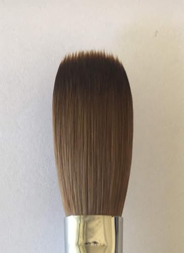 Six Angles - CRIMPED - Black Handle Petal 100% Kolinsky Acrylic Nail Brush (Crimped 14) Beauty & Personal Care Six Angles