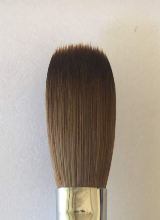 Six Angles - CRIMPED - Black Handle Petal 100% Kolinsky Acrylic Nail Brush (Crimped 14) Beauty & Personal Care Six Angles