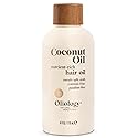 Oliology Coconut Hair Oil - Meds Split Ends, Controls Frizz, Hydrates & Softens - Lightweight Formula Helps Repair Distressed Hair from Heat Styling