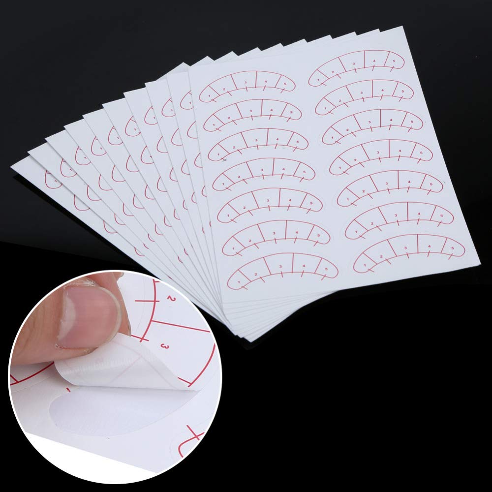 140 Pcs Paper Patches 3D Eyelash Under Eye Pads Patch Lash False Eyelash Extension Paper Patches Eye Tips Sticker Wraps Make Up Tools beauty eyelash