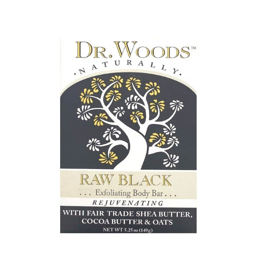 Dr.woods Dr Woods Naturals Exfoliating Bar Soap, Raw Black, 5.25 Oz Beauty & Personal Care Dr. Woods