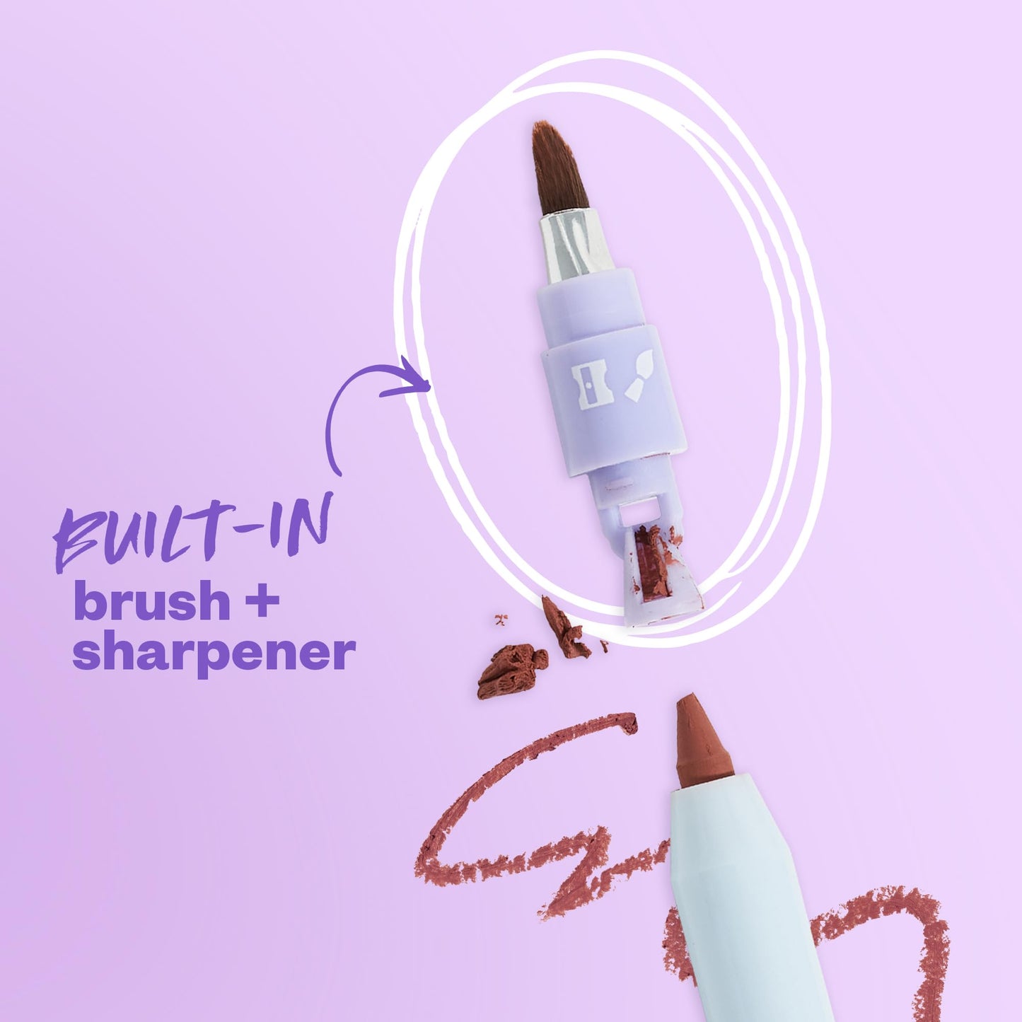 Kosas Hotliner Lip Liner - Hydrating Lip Pencil with Hyaluronic Acid & Konjac, Long-Lasting Lip Liner with Built-In Sharpener & Brush, Max Beauty & Personal Care Kosas