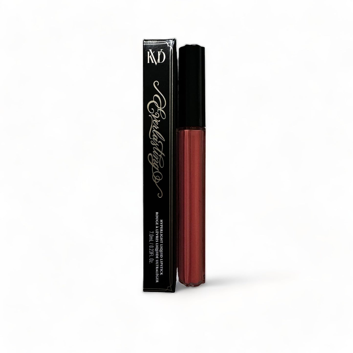 KVD Everlasting Hyperlight Liquid Lipstick - Dragon Bones - Spiced Coral, Transfer?Proof Matte, Lightweight All?Day Wear, Non?Drying, Vegan &