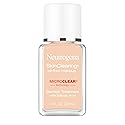 Neutrogena SkinClearing Oil-Free Acne and Blemish Fighting Liquid Foundation with.5% Salicylic Acid Acne Medicine, Shine Controlling Makeup for Acne