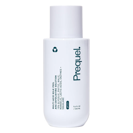 Prequel Skin Multi-Acid Milk Peel, Professional Exfoliating Solution. 15% Glycolic Acid Face Peel with Lactic Acid and Enzymes. Hydrating Chemical Beauty & Personal Care Prequel