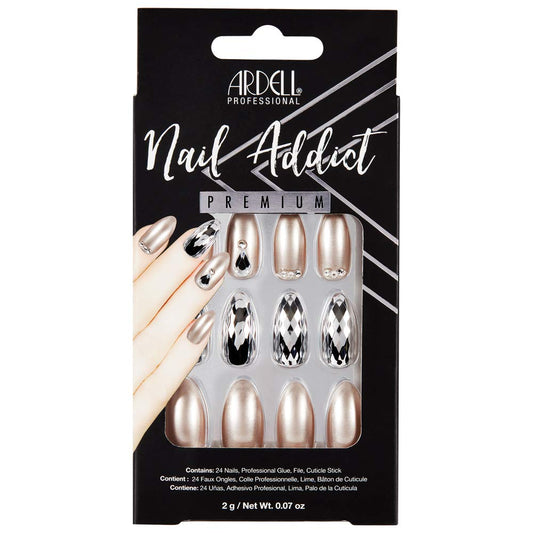 Ardell Nail Addict Premium Artificial Nail Set, Champagne Ice Beauty & Personal Care Ardell