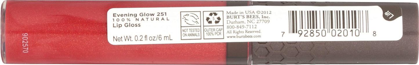 Burts Bees, Lip Gloss Evening Glow, 0.2 Fl Oz