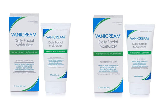 Vanicream Daily Facial Moisturizer With Ceramides and Hyaluronic Acid - Formulated Without Common Irritants for Those with Sensitive Skin, 3 fl oz
