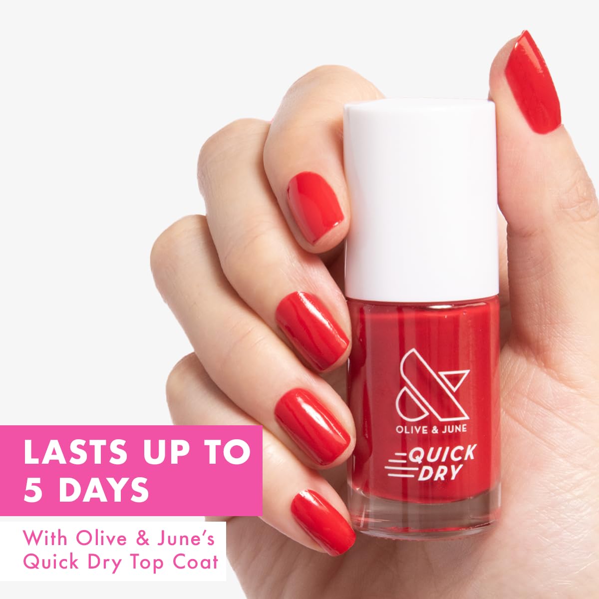 Olive & June Quick Dry Summer Nail Polish | Instant Fast-Drying Smudgeproof | 15-free Vegan Cruelty-Free | Lasts up to 5 Days | Salon-Quality Manicure Beauty & Personal Care Olive & June