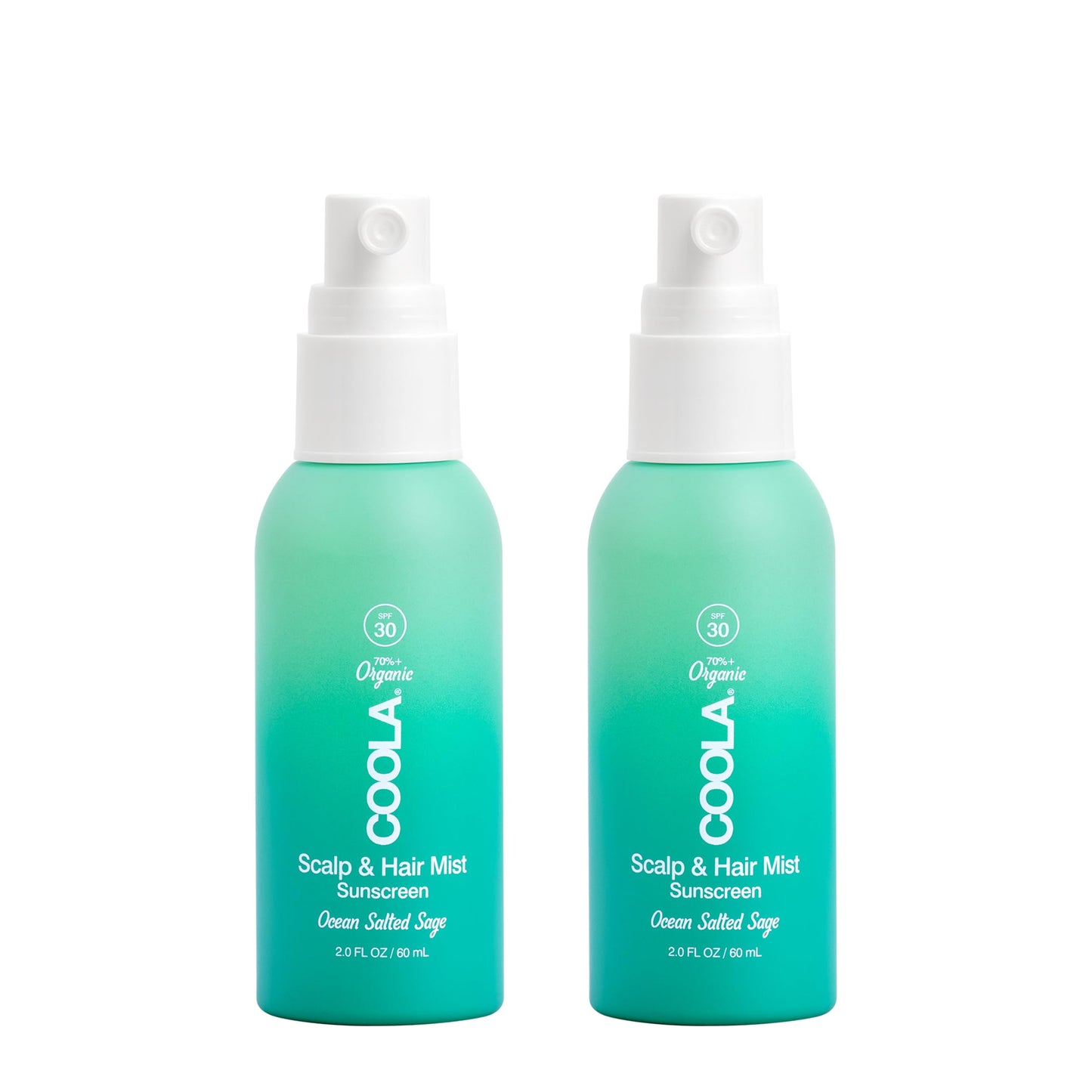 COOLA Organic Scalp Spray & Hair Sunscreen Mist with SPF 30, Dermatologist Tested Hair Care for Daily Protection, Vegan and Gluten Free, Ocean Salted