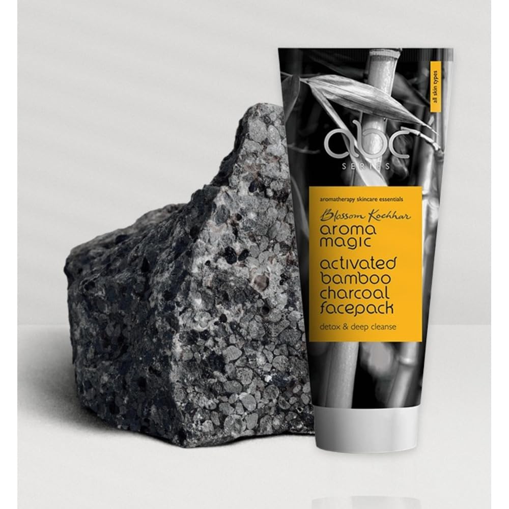 Aroma Magic Activated Bamboo Charcoal Face Pack | Deep Pore Cleansing & Skin Detox for All Skin Types | Removes Impurities, Controls Oil & Clears Acne
