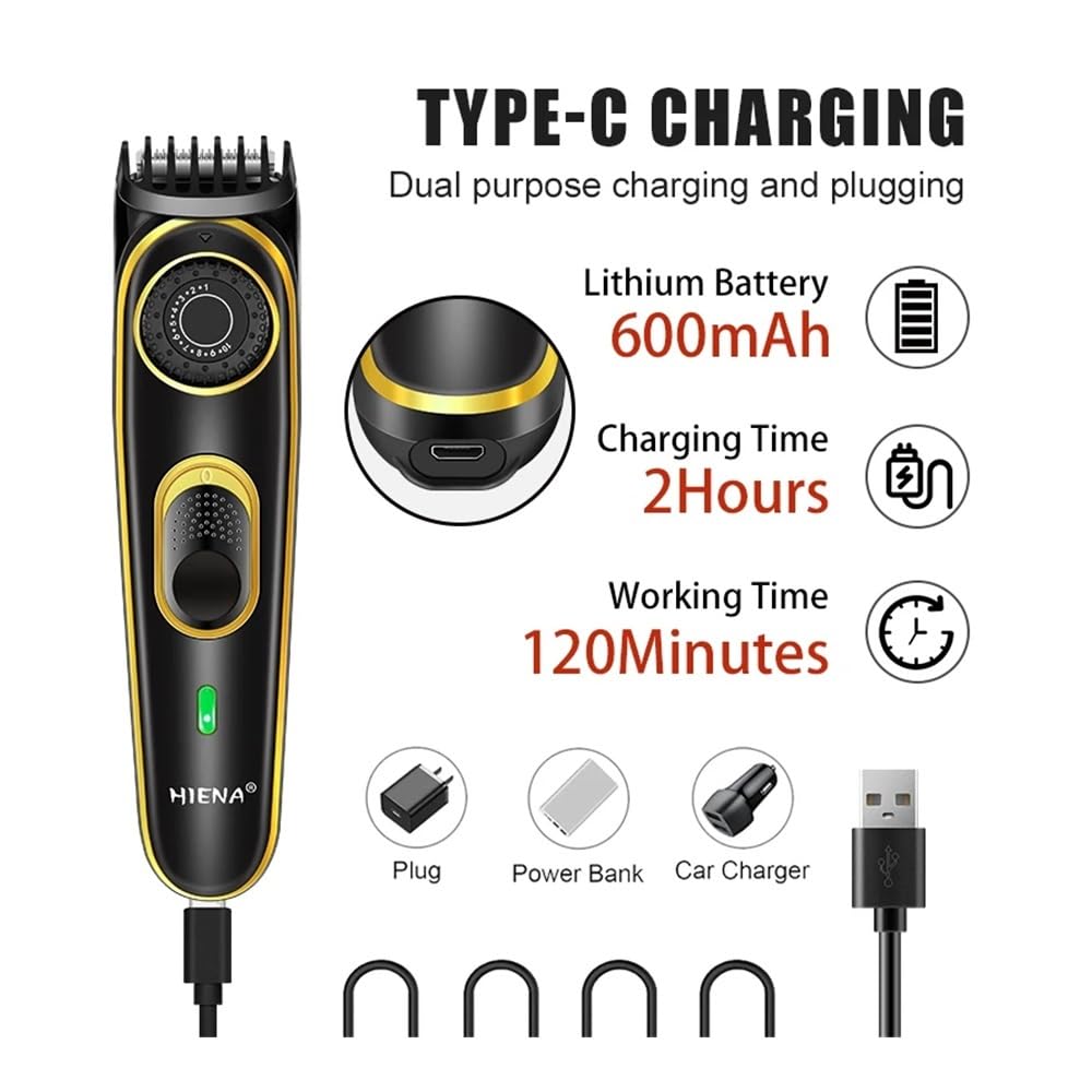 EWKYLSEM Razors Professional Hair Cutting Machine 3-Piece Set,USB Charging Trimmer,Cordless use Trimmer,high Power Powerful Trimming Tool Set Beauty and Personal Care EWKYLSEM