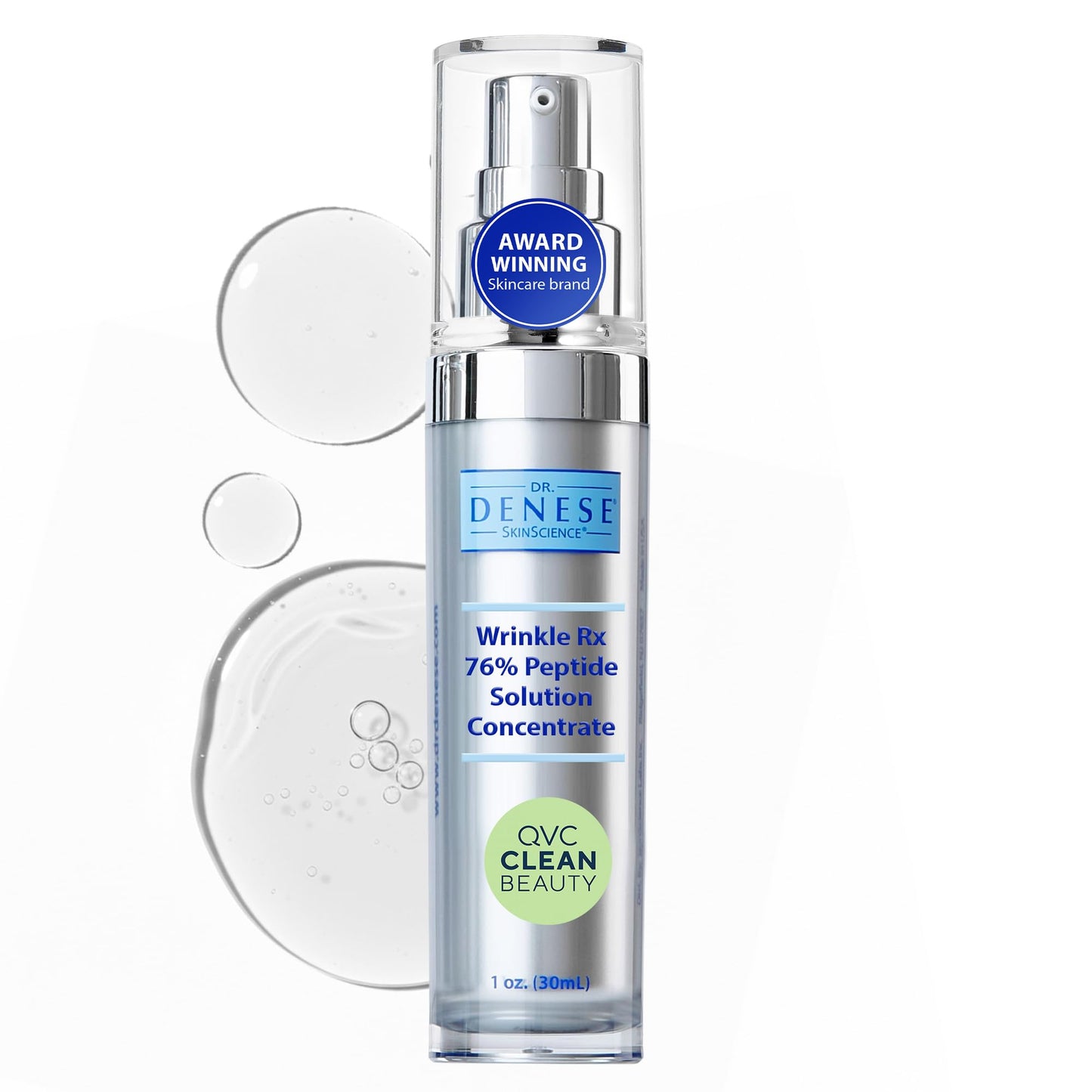 Dr. Denese Wrinkle RX 76% Peptide Solution Concentrate 1 oz - Supports Smoother, Firmer-Looking Skin With Lightweight Hydration - Doctor-Developed