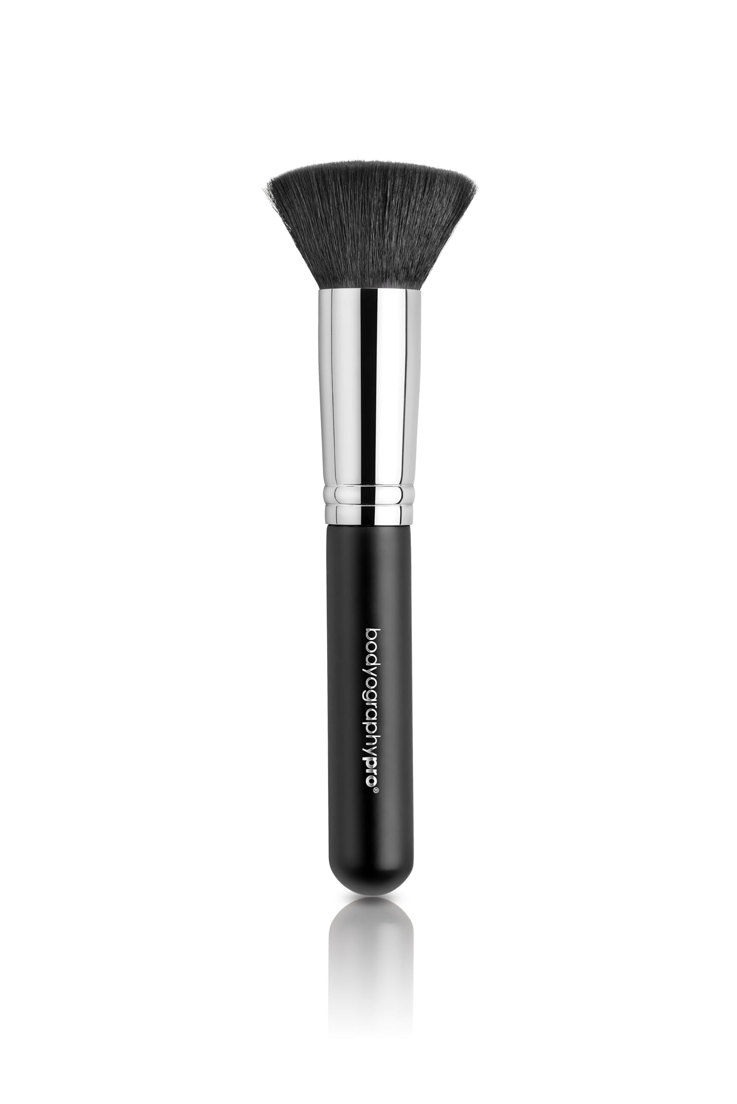 Bodyography Professional Buffing Brush for Foundation & Powder | Dense Synthetic Bristles for Airbrushed Finish | Versatile Use with Cream, Liquid