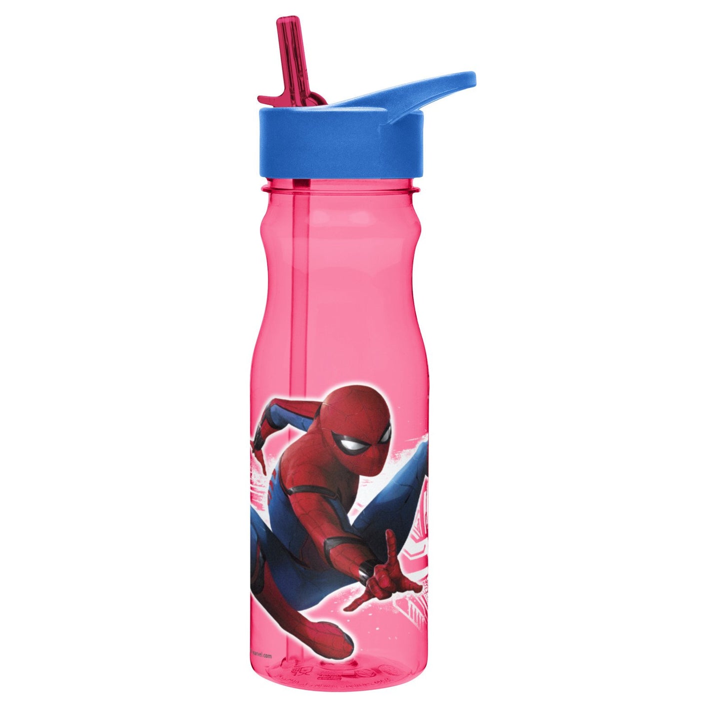 Zak Designs SpiderMan Homecoming 25 oz. Reusable Plastic Water Bottle, Spider-Man Homecoming