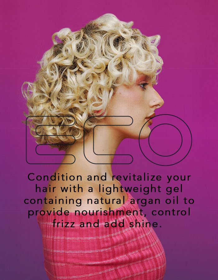 Ecoco Eco Style Gel - Argan Oil - 100% Pure Olive Oil - Promotes Healthy Hair - Nourishes And Repairs Hair - Long-Lasting Shine - 10/10 Maximum Hold