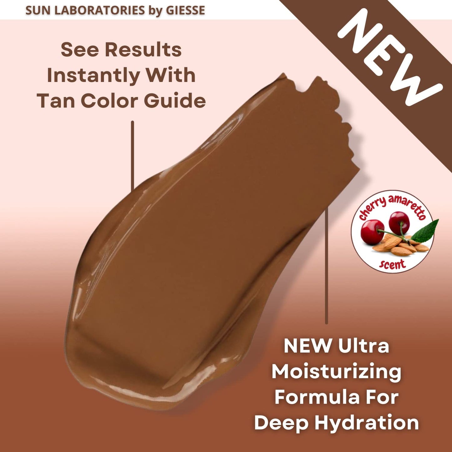 Sun Laboratories By Giesee Dark Sunsation Self Tanner Lotion With Tanning Mitt - Very Dark Sunless Self Tanning Lotion, Instant Organic Sun Self