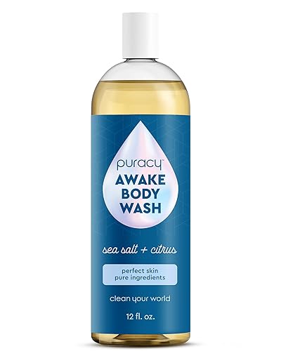 Puracy Body Wash, Natural Body Wash, 98.6% Pure Plant Ingredients, Moisturizing Shower Gel for Women Men Kids, Body Soap for Dry Sensitive Skin.
