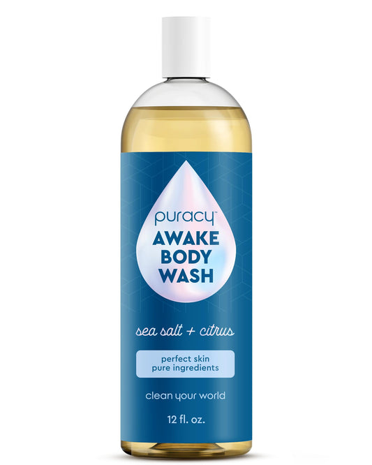 Puracy Body Wash, Natural Body Wash, 98.6% Pure Plant Ingredients, Moisturizing Shower Gel for Women Men Kids, Body Soap for Dry Sensitive Skin.
