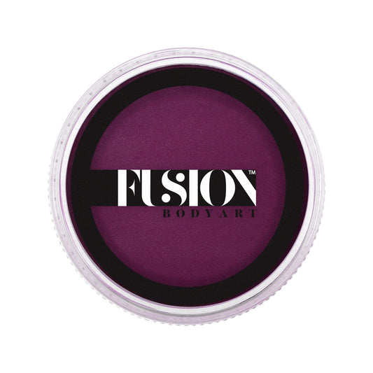 Fusion Body Art Pro Face Paint | Prime Deep Magenta (32gm), Professional Quality Water Activated Face and Body Paint Supplies Single Makeup Cake