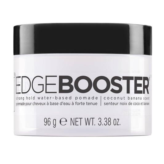 Style Factor EDGE BOOSTER Strong Hold Water-Based Pomade | Formulated with Argan Oil for Moisture & High Shine | Long Lasting Edge Control Gel |