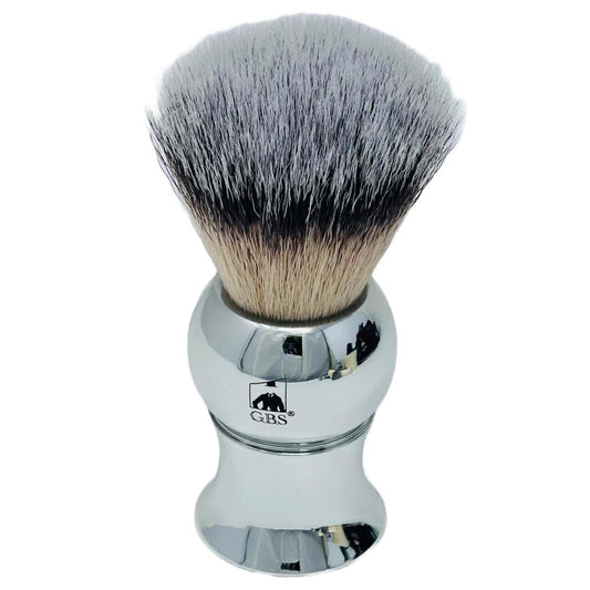 G.B.S Plastic Polished Mirror Shaving Brush for Wet Shave Using Shaving Cream & Soap- Best Shave of Your Life for Safety Razor, Double Edge Razor Beauty and Personal Care G.B.S