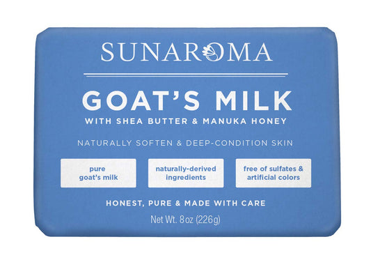 Sunaroma Goat's Milk W/ Shea Butter & Manuka Honey Soap (8 Ounce) Beauty & Personal Care SUNAROMA