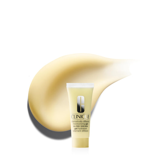 Clinique 3-Step Dramatically Different Moisturizing Gel | Oil-Free | Face Moisturizer for Combination Oily to Oily Skin Types, Mini Travel Size, 0.5