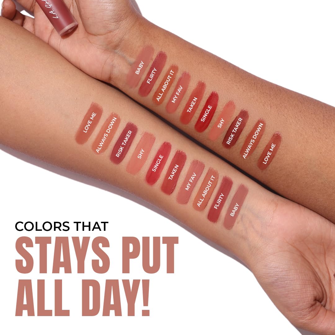 L.A. Girl Lip Haze Soft Matte Lip Color, All About It GLC766