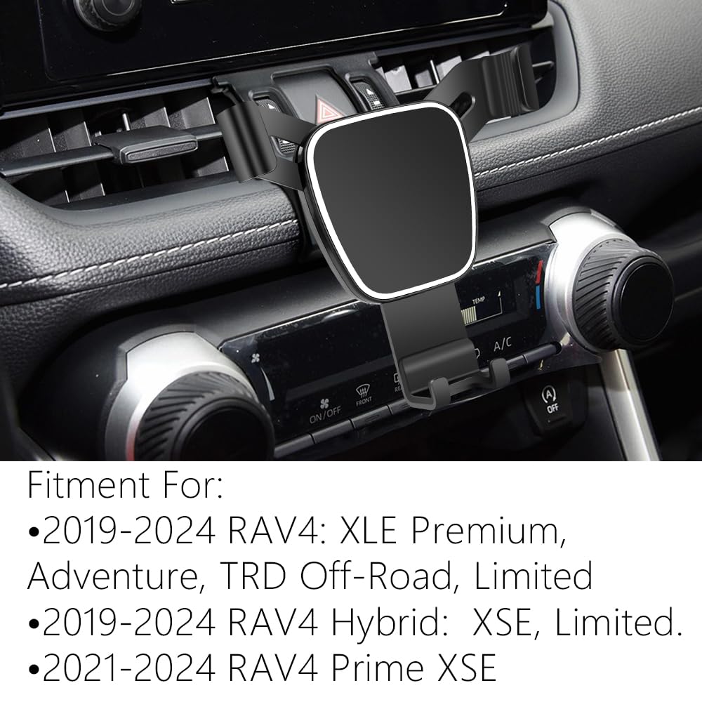 musttrue Car Phone Holder for Toyota RAV4 2019-2025,Hybrid XSE Limited,Prime XSE 2021-2025 Auto Accessories Navigation Bracket Interior Mobile Cell…