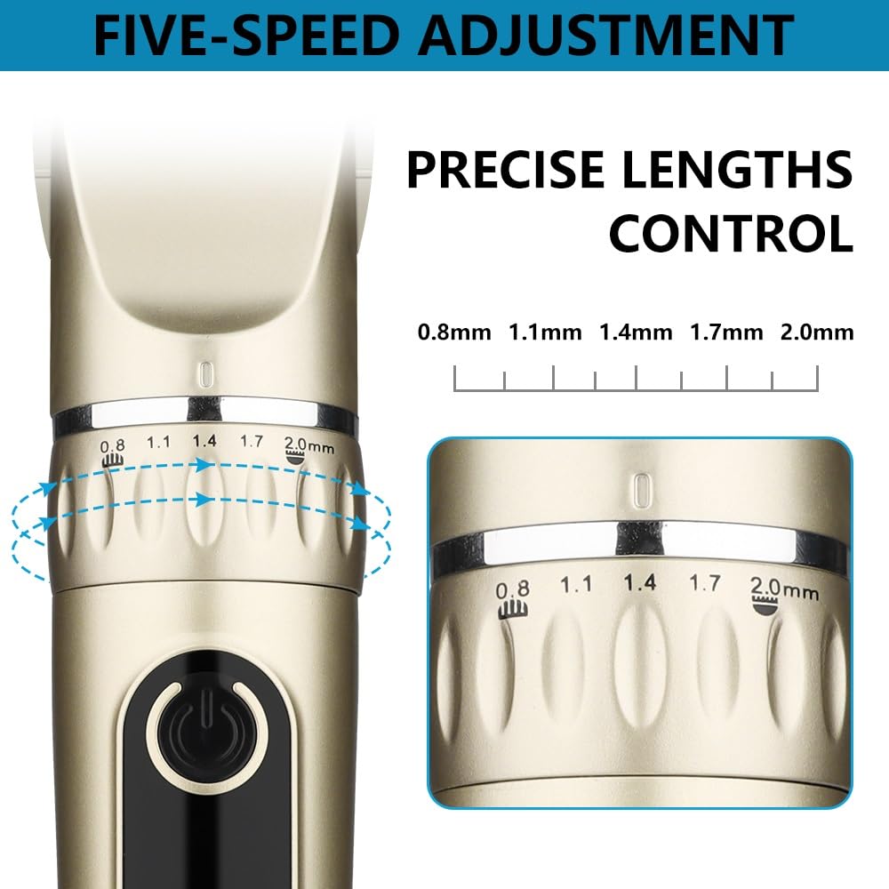 GLESVOWIO Hair Clipper Professional Cordless Elects for Men(Black) Beauty and Personal Care GLESVOWIO