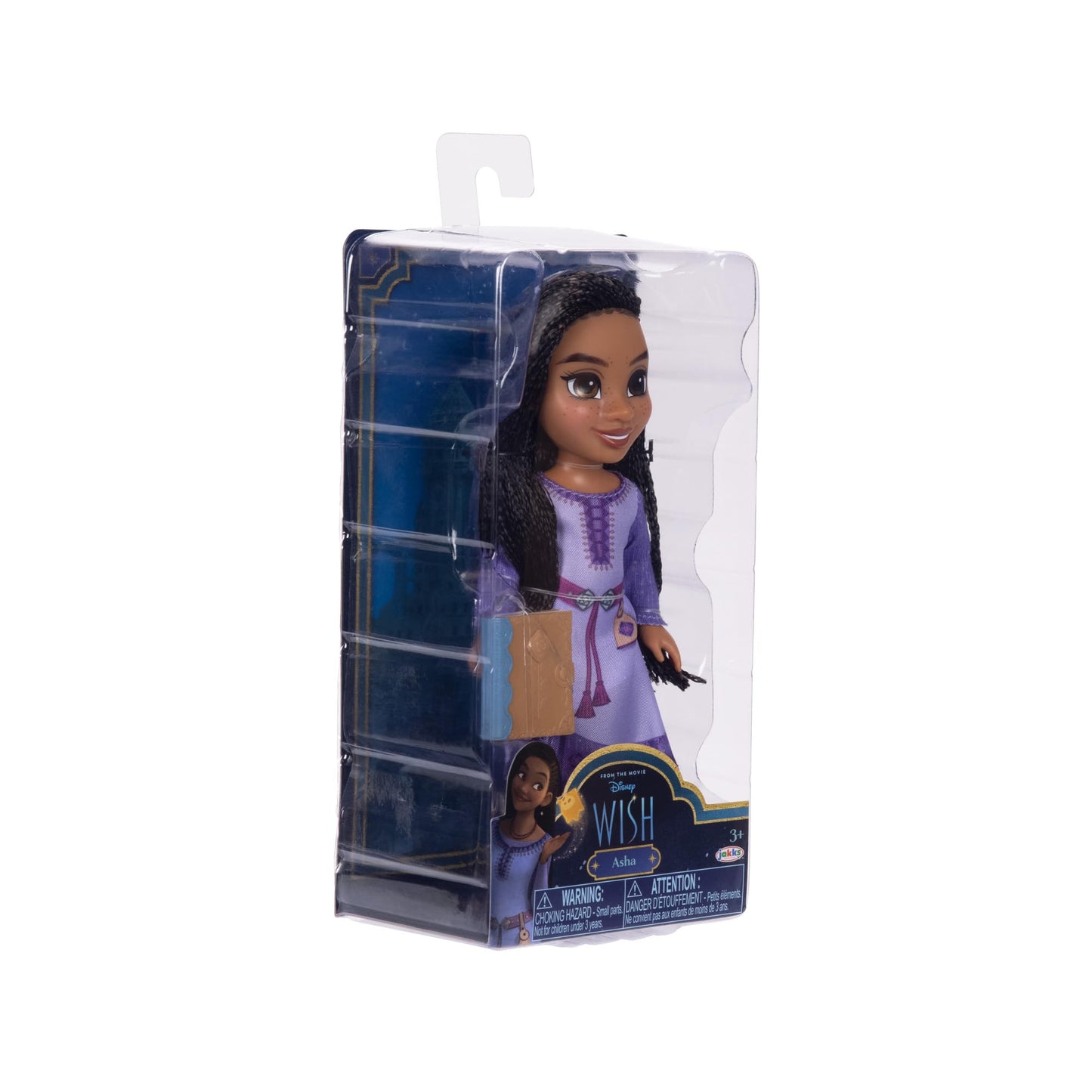 Disney Wish Asha Petite Doll 6 Inches Tall, Pocket Size with Authentic Movie Fashions