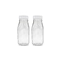12 oz. Glass Bottle with Screw On Cap (2 pack)
